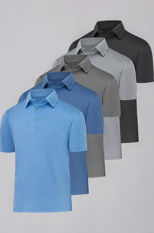 (Size - 4XL) Attractive Cotton Polo Casual Golf T Shirts (Pack of 5)